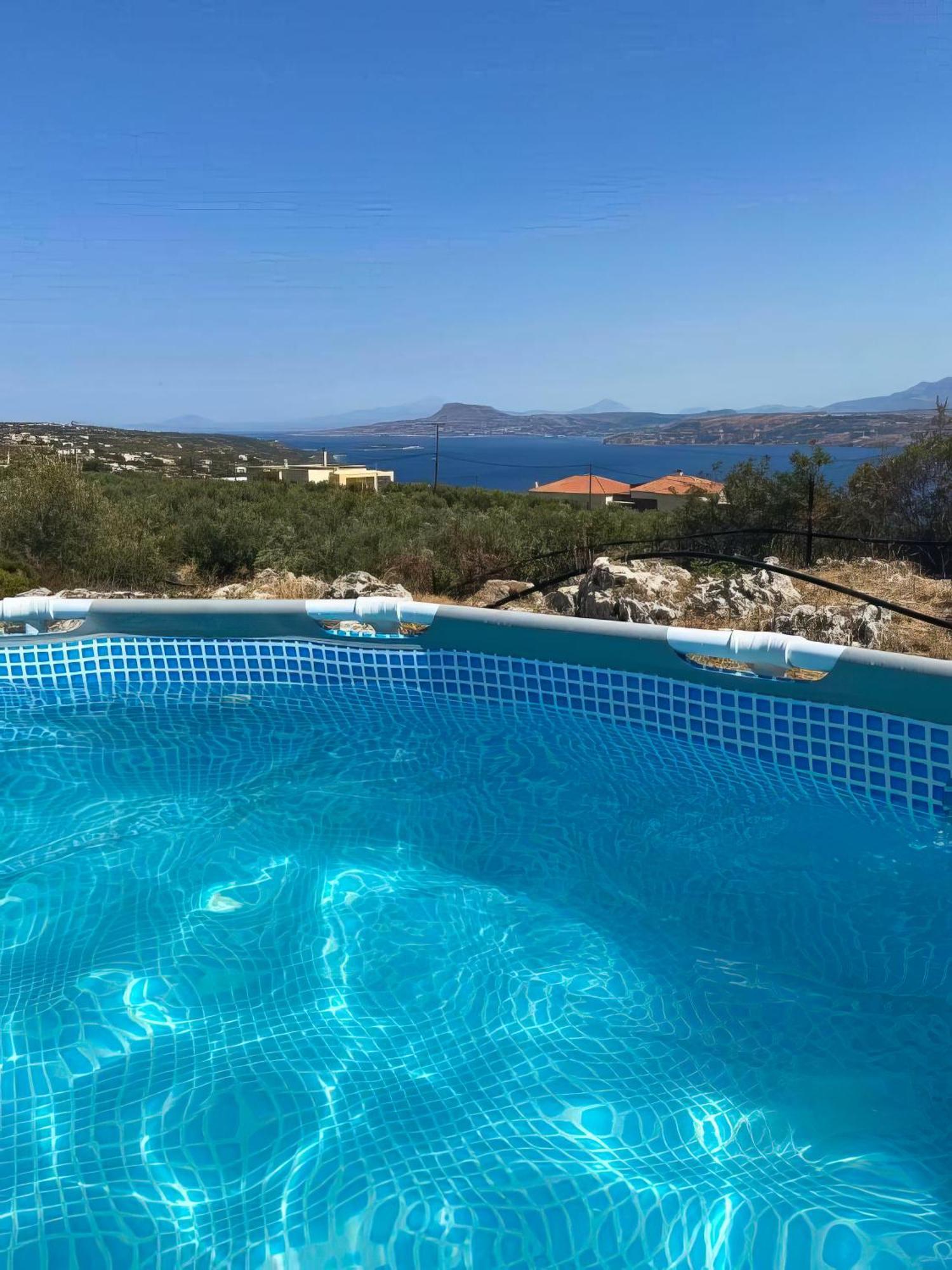 Souda Bay View With Private Pool Near Chania City エクステリア 写真